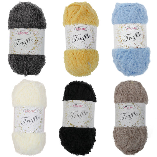 King Cole TRUFFLE Knitting Yarn / Wool - 100g Ball -  Coconut - 4365