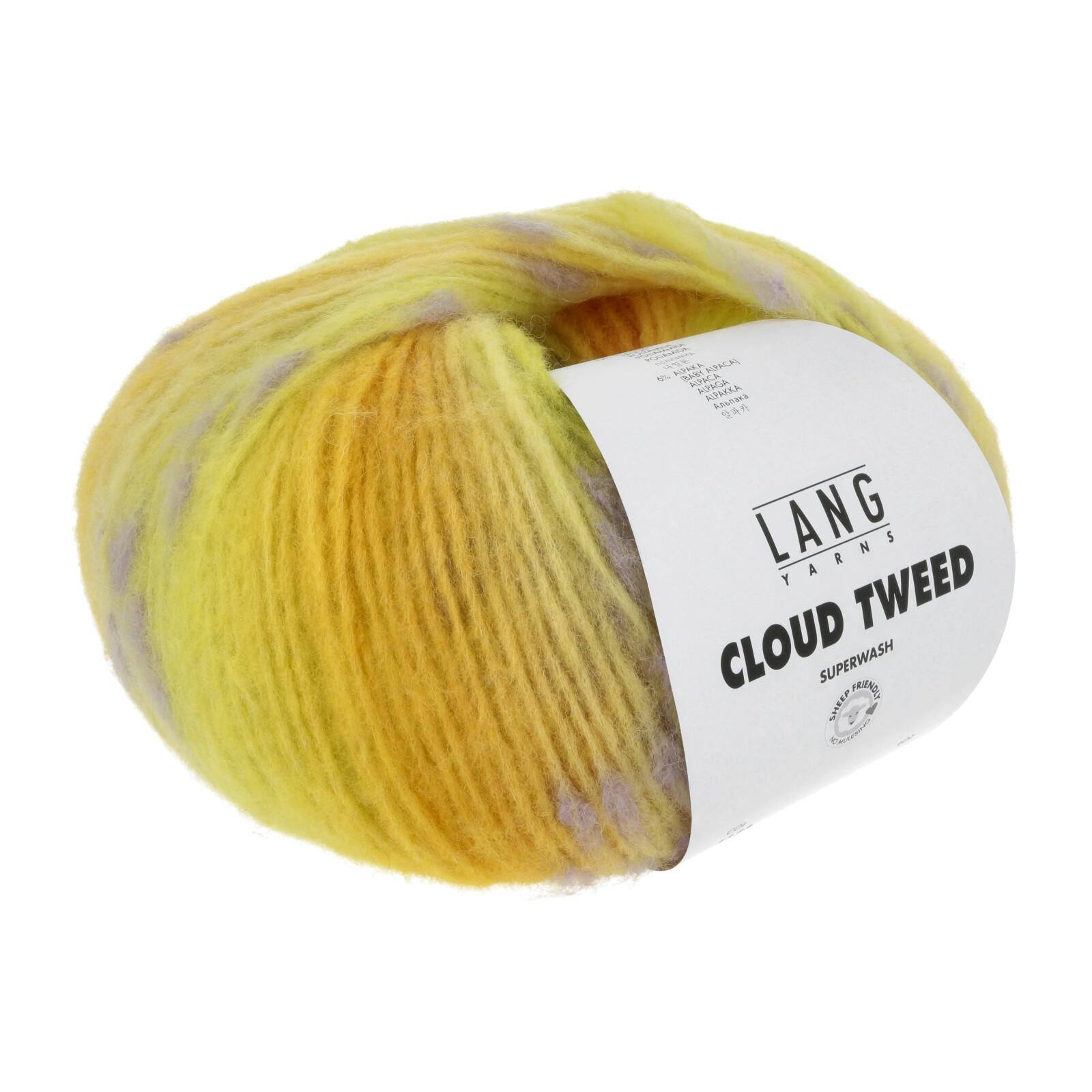 Cloud Tweed Lang Yarns, 100g, 84% virgin wool, 10%nylon, 6% Baby  alpaca