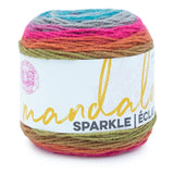Lion Brand Mandala® Sparkle Yarn - 100g - 300m -  98% Acrylic - 2% Metallic Polyester