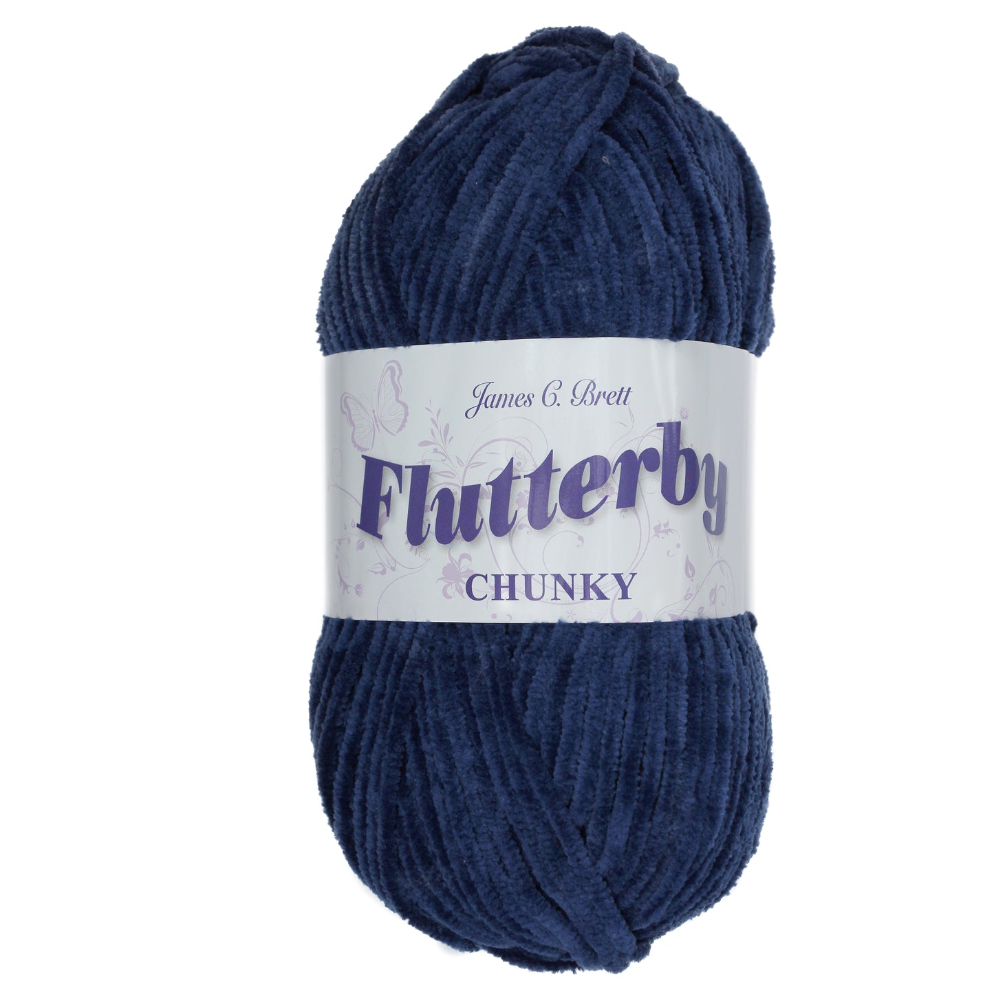 James C. Brett Flutterby Chenille Chunky - B32 Navy