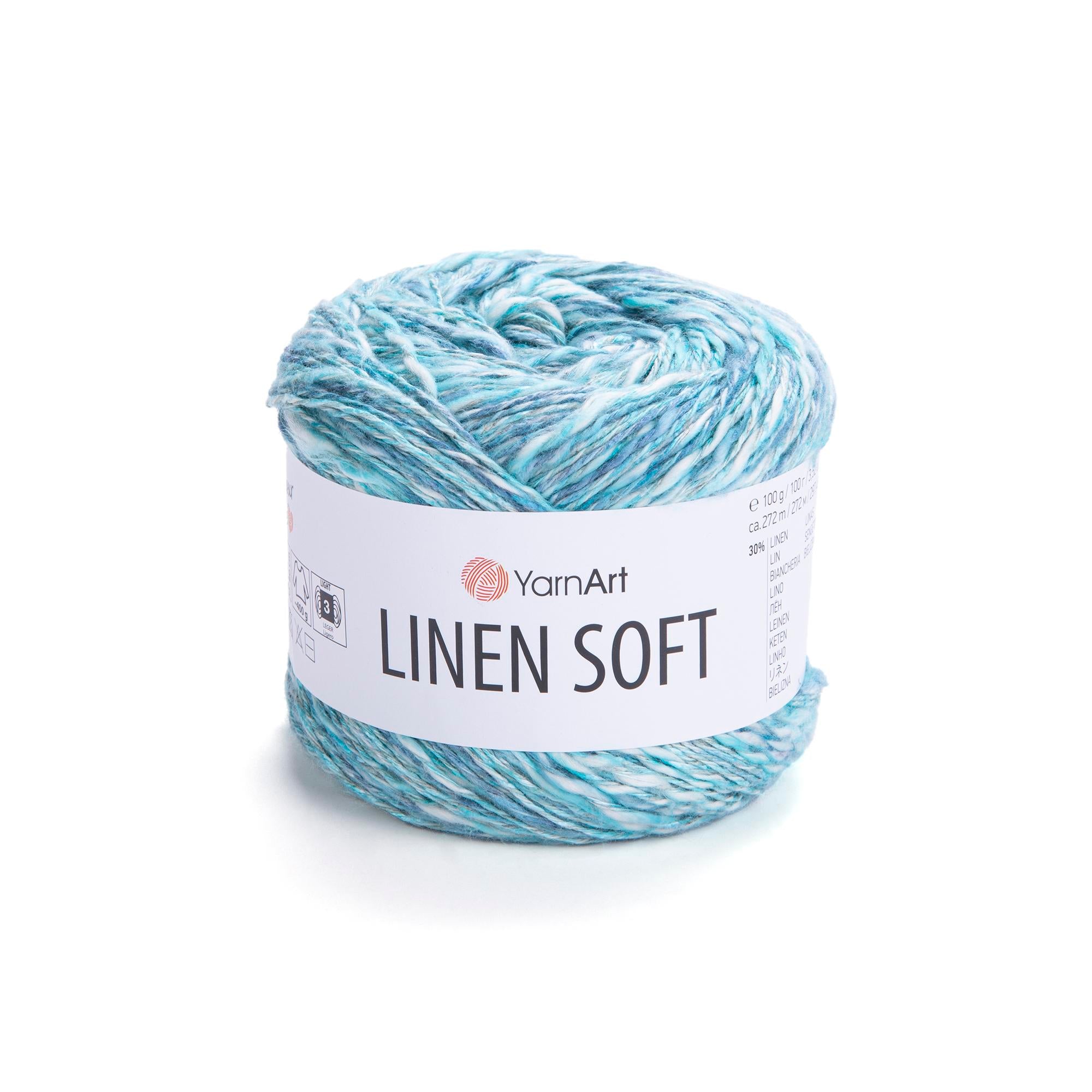 Yarn Art Linen Soft / 100g Double Knit 30% Linen - 36% Viscose - 34% Cotton