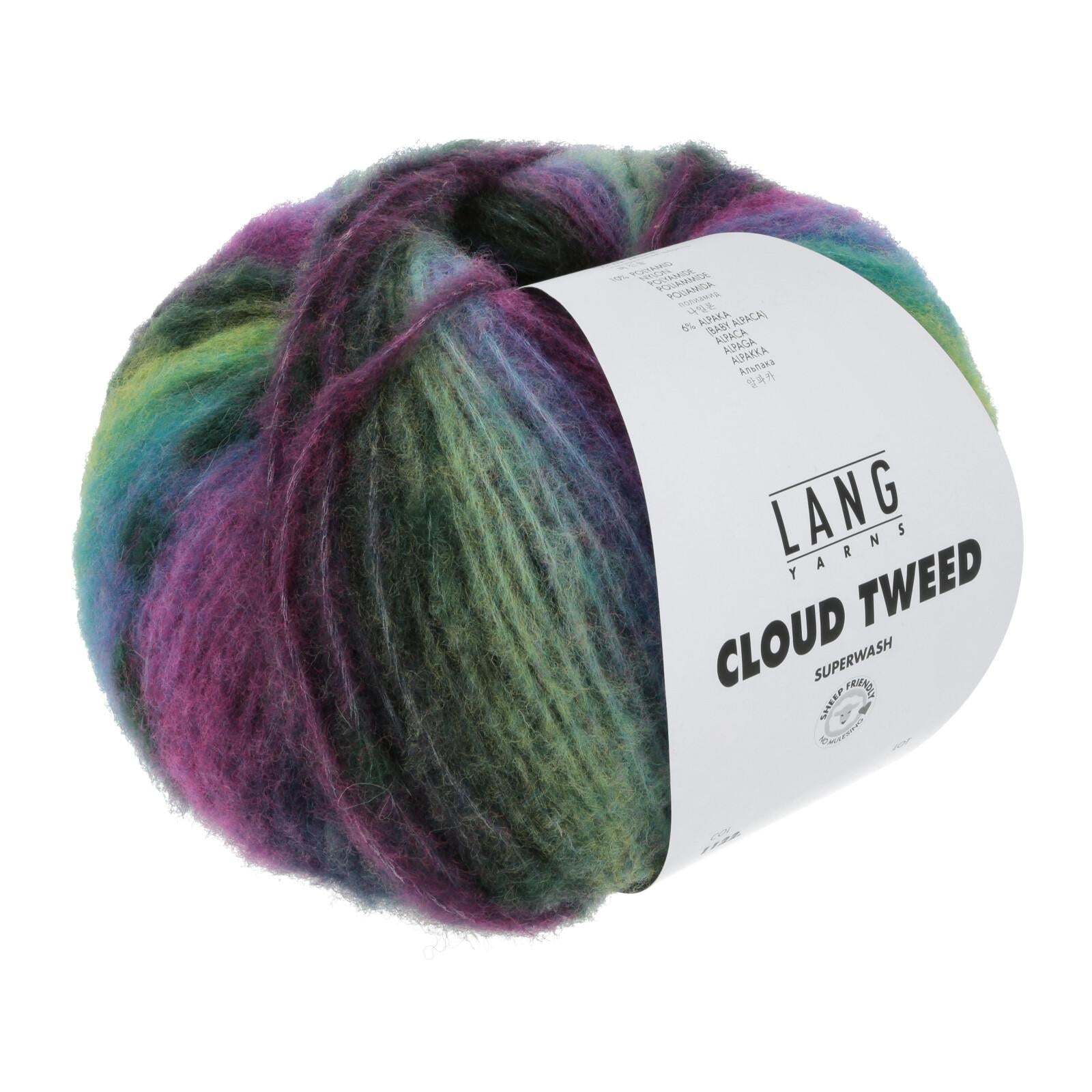 Cloud Tweed Lang Yarns, 100g, 84% virgin wool, 10%nylon, 6% Baby  alpaca