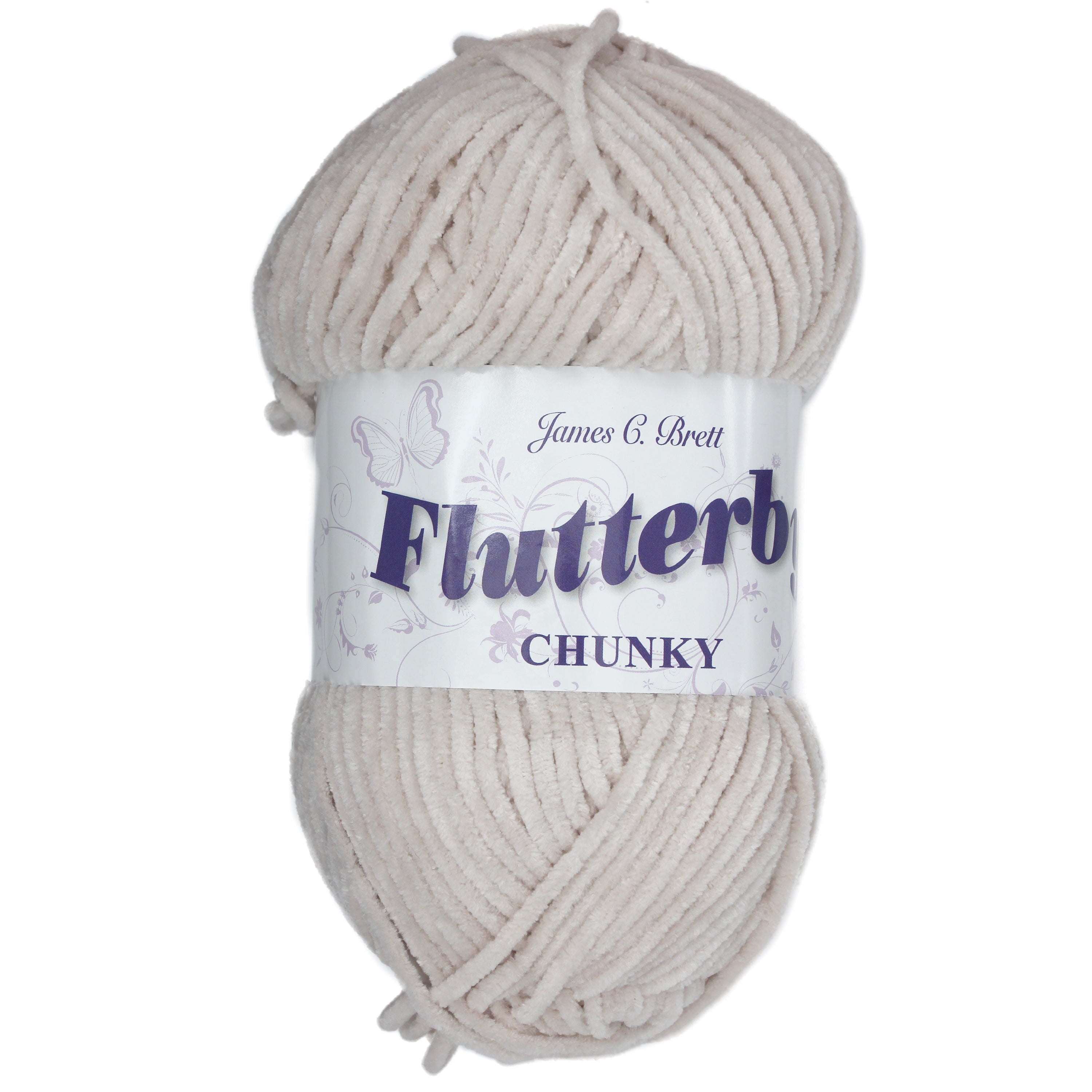 James C. Brett Flutterby Chenille Chunky - B28 Bisque