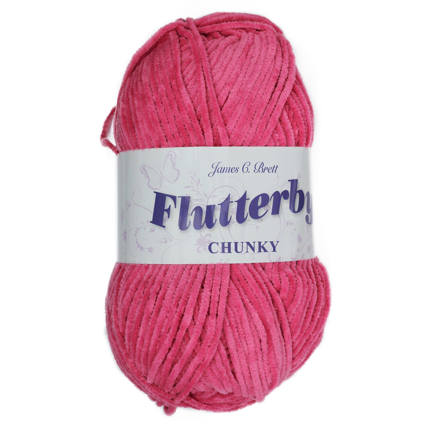 James C. Brett Flutterby Chenille Chunky - B34 Rose