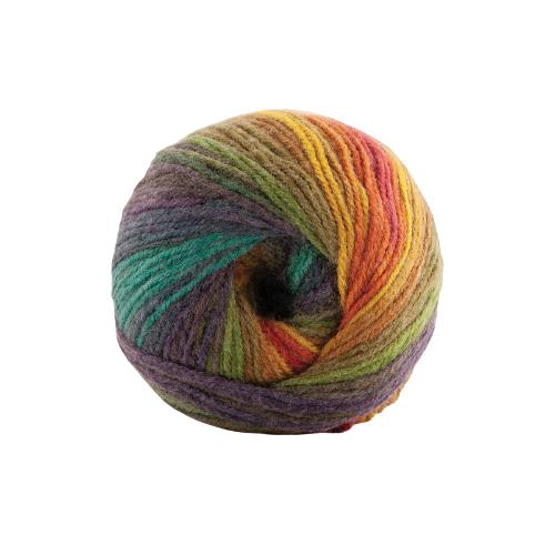 Papatya Batik Dk Variegated Pack Of 5 - 100g, 100% Acrylic, 360m