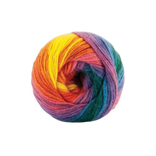 Papatya Batik Dk Variegated Pack Of 5 - 100g, 100% Acrylic, 360m
