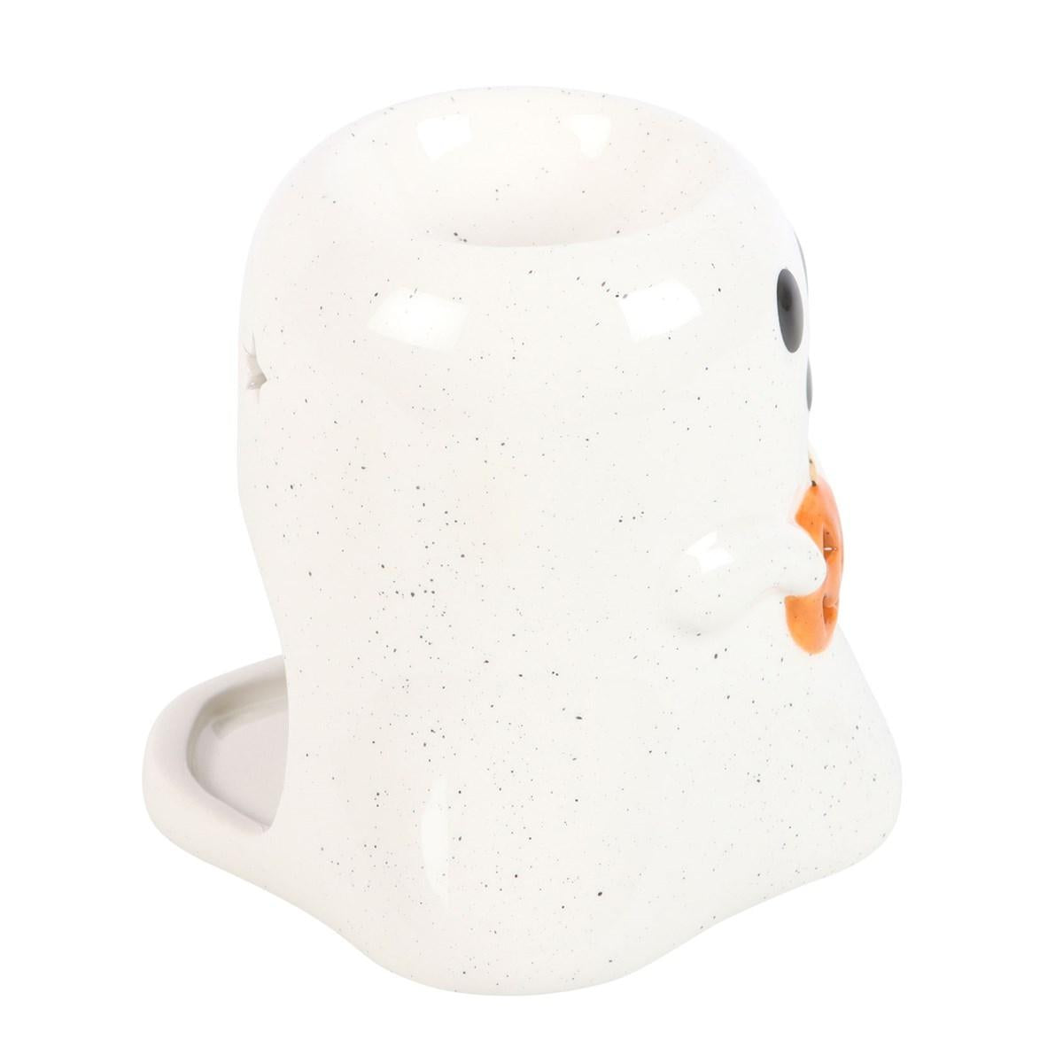 Ghost Shaped Oil Burner With Pumpkin
