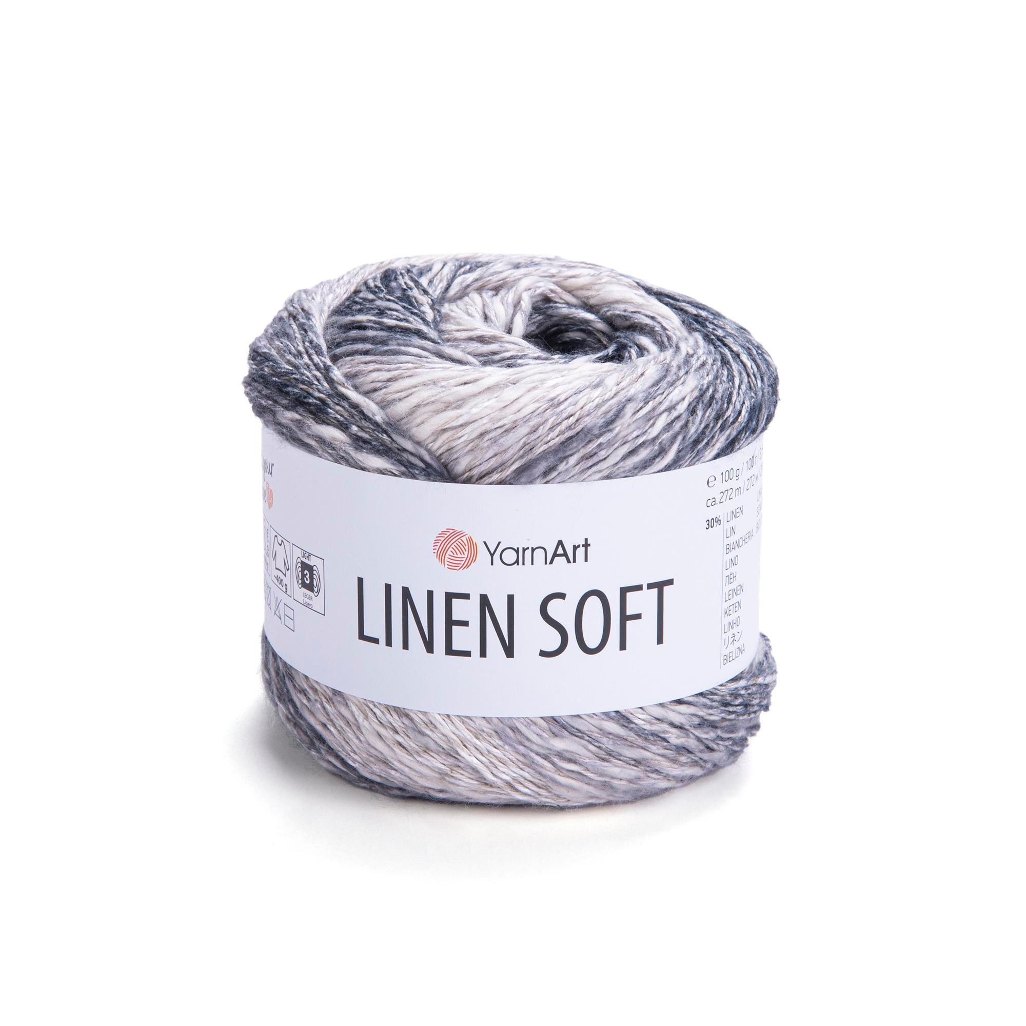 Yarn Art Linen Soft / 100g Double Knit 30% Linen - 36% Viscose - 34% Cotton