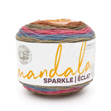 Lion Brand Mandala® Sparkle Yarn - 100g - 300m -  98% Acrylic - 2% Metallic Polyester