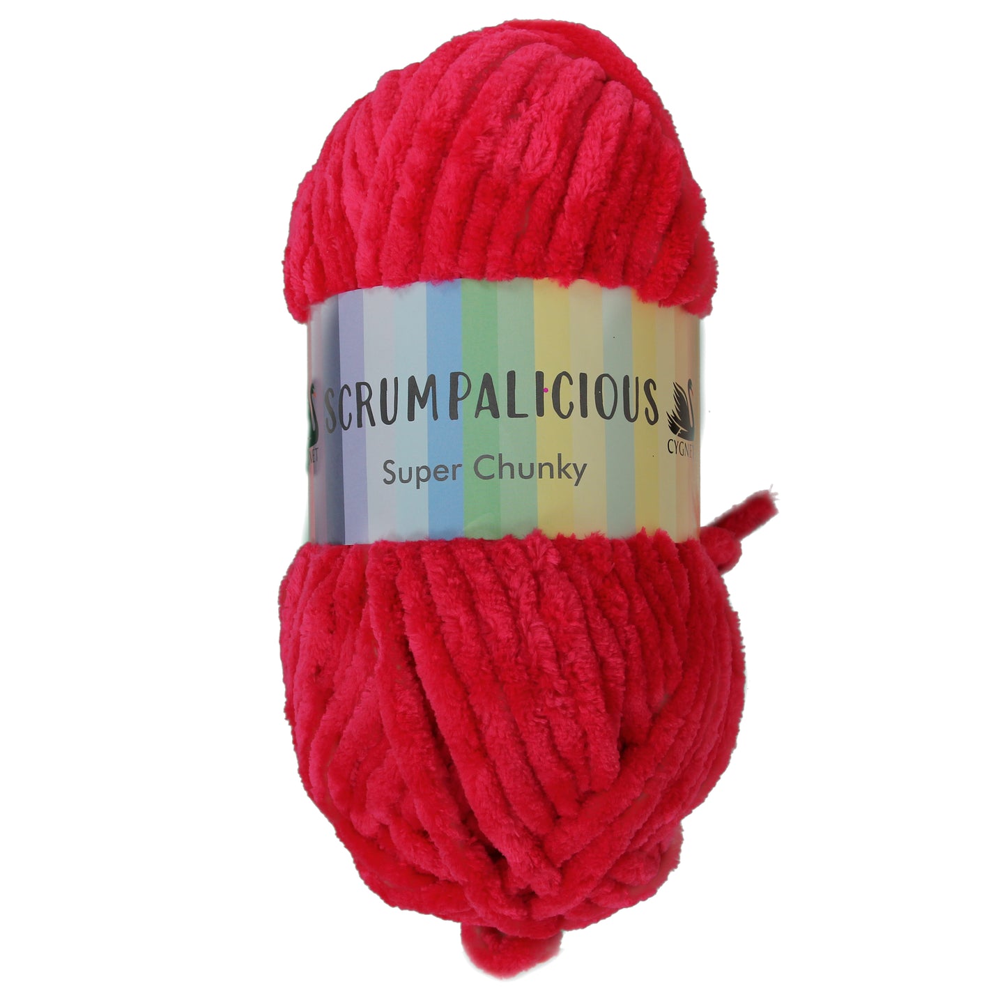 Cygnet SCRUMPALICIOUS Super Chunky Chenille Yarn - 200g Ball - Cherry Pink