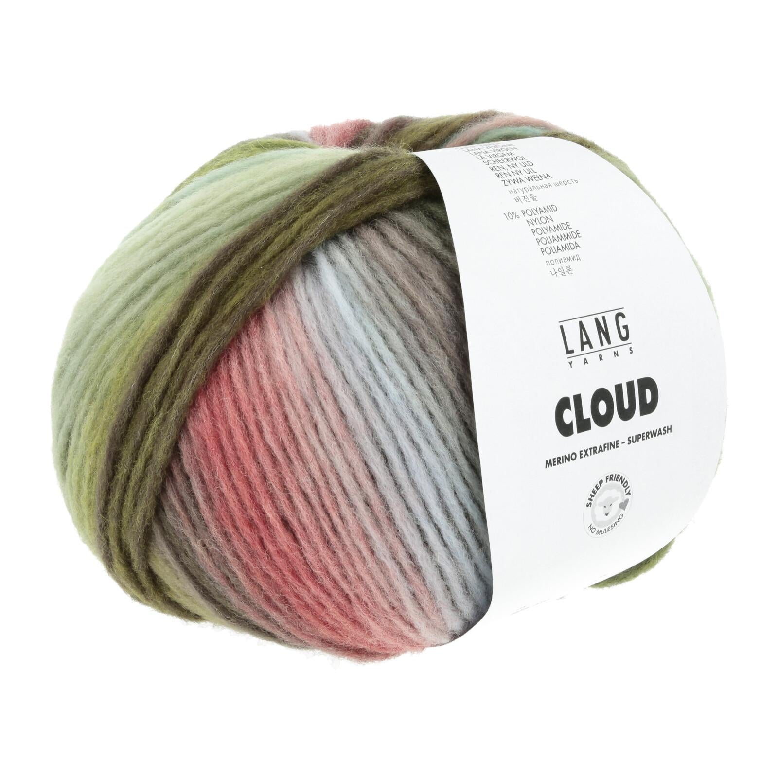 Cloud Lang Yarns, 100g, 260m, 90% merino, 10% nylon
