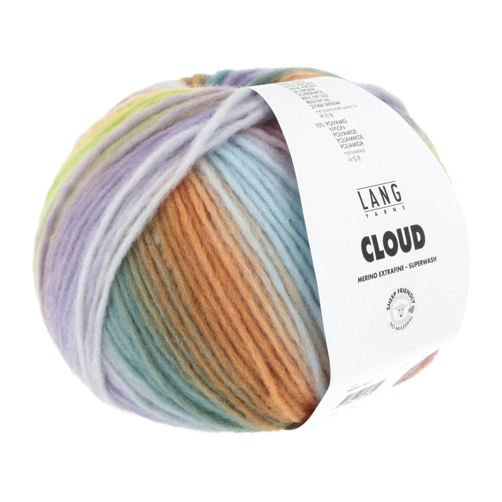 Cloud Lang Yarns, 100g, 260m, 90% merino, 10% nylon