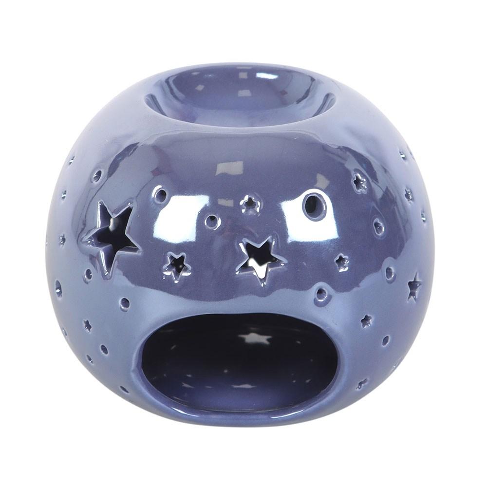 Purple Iridescent Star Oil Burner And Wax Burner