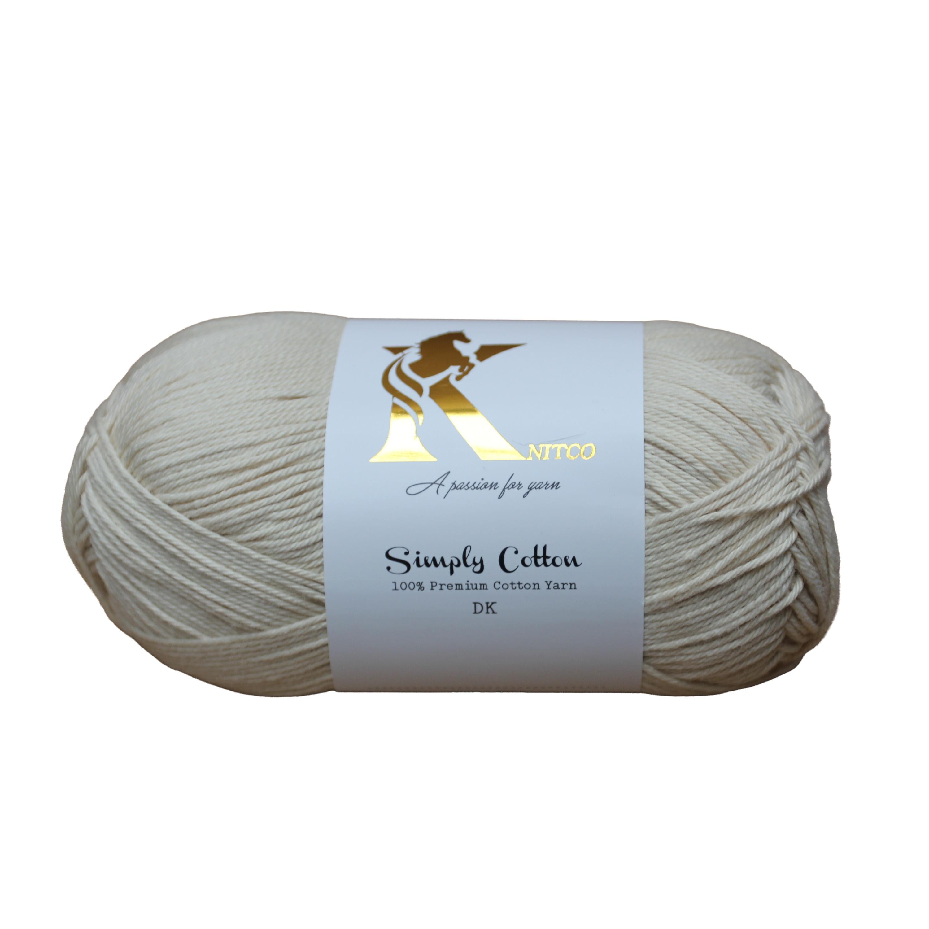 KnitCo Simply Cotton - 100g, 250m, 100% Cotton