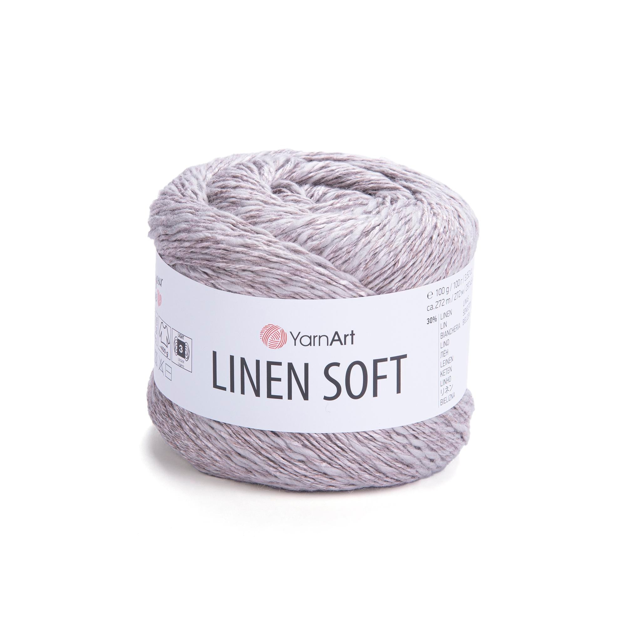 Yarn Art Linen Soft / 100g Double Knit 30% Linen - 36% Viscose - 34% Cotton