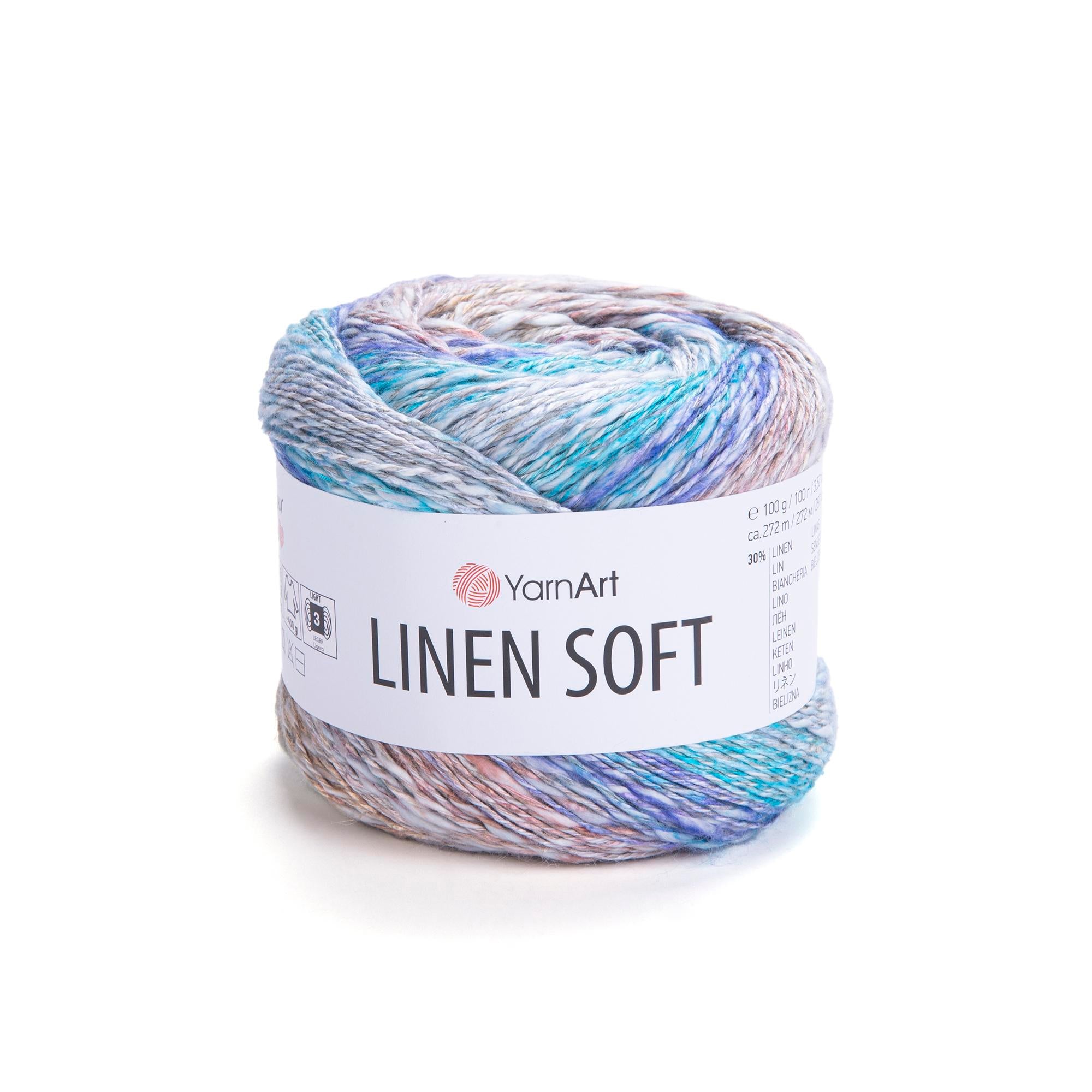 Yarn Art Linen Soft / 100g Double Knit 30% Linen - 36% Viscose - 34% Cotton