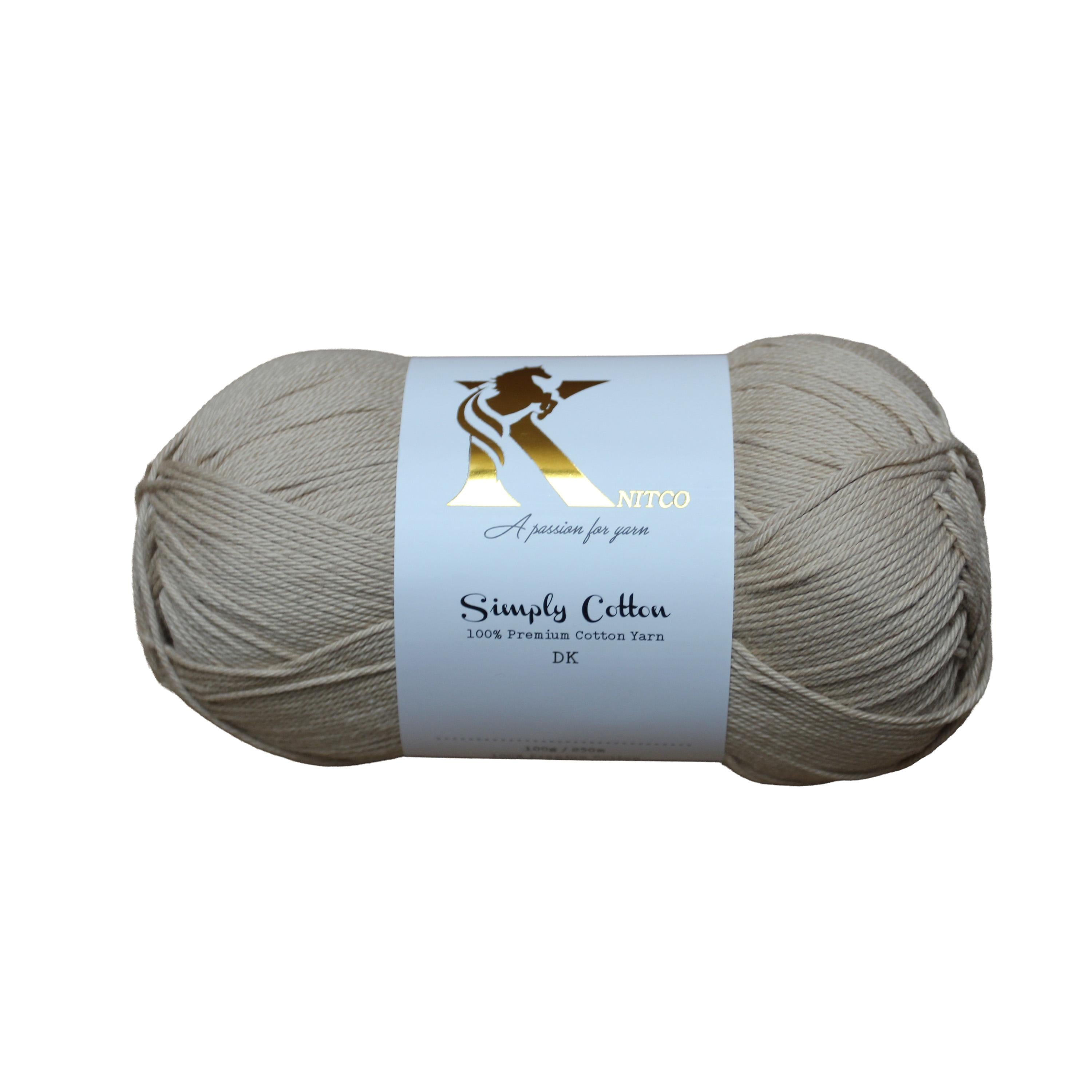 KnitCo Simply Cotton - 100g, 250m, 100% Cotton