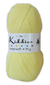 Cygnet KIDDIES Supersoft 4PLY Knitting Yarn / Wool - 100g - Lemon