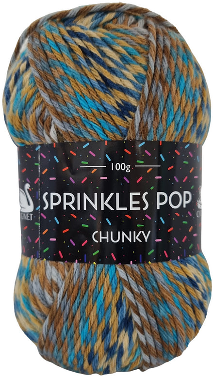 Cygnet Sprinkles pop DK - 100g Ball - Butterscotch