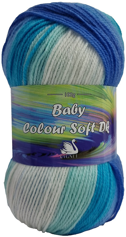 Cygnet BABY COLOUR SOFT DK Knitting Yarn / Wool - 100g - Twizzle Top