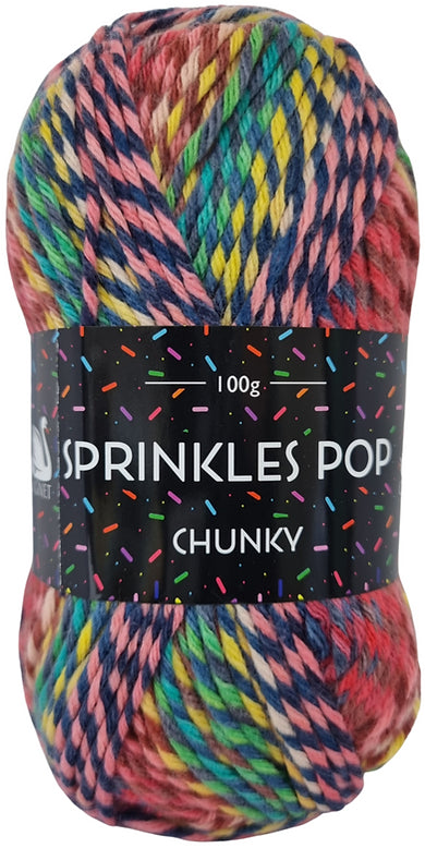 Cygnet Sprinkles pop DK - 100g Ball - Red Velvet