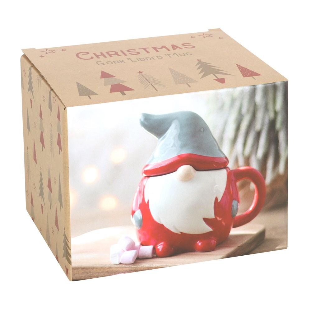Red And Grey Gone Lidded Mug