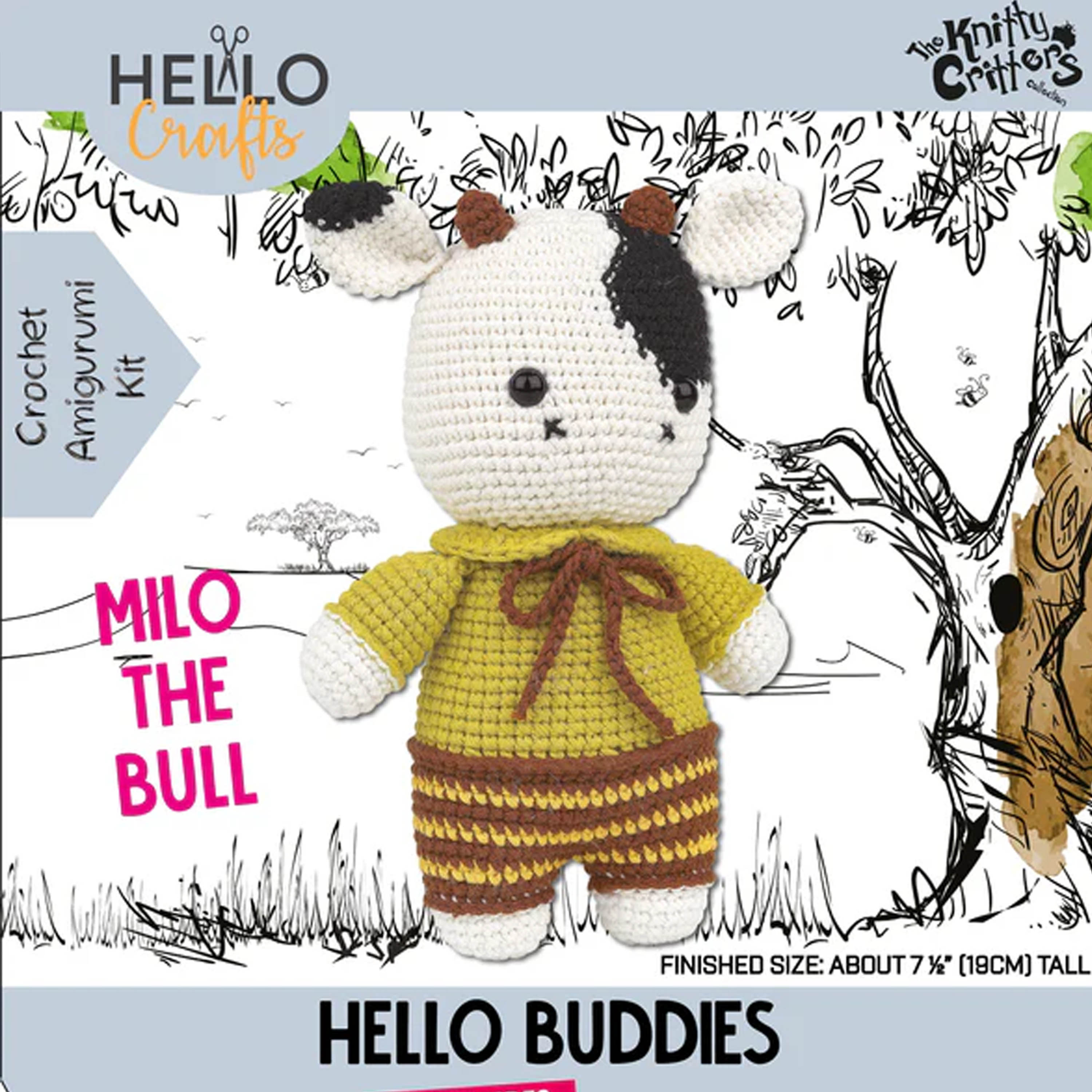 Knitty Critters - Hello Buddies - DIY Amigurumi Crochet Kit