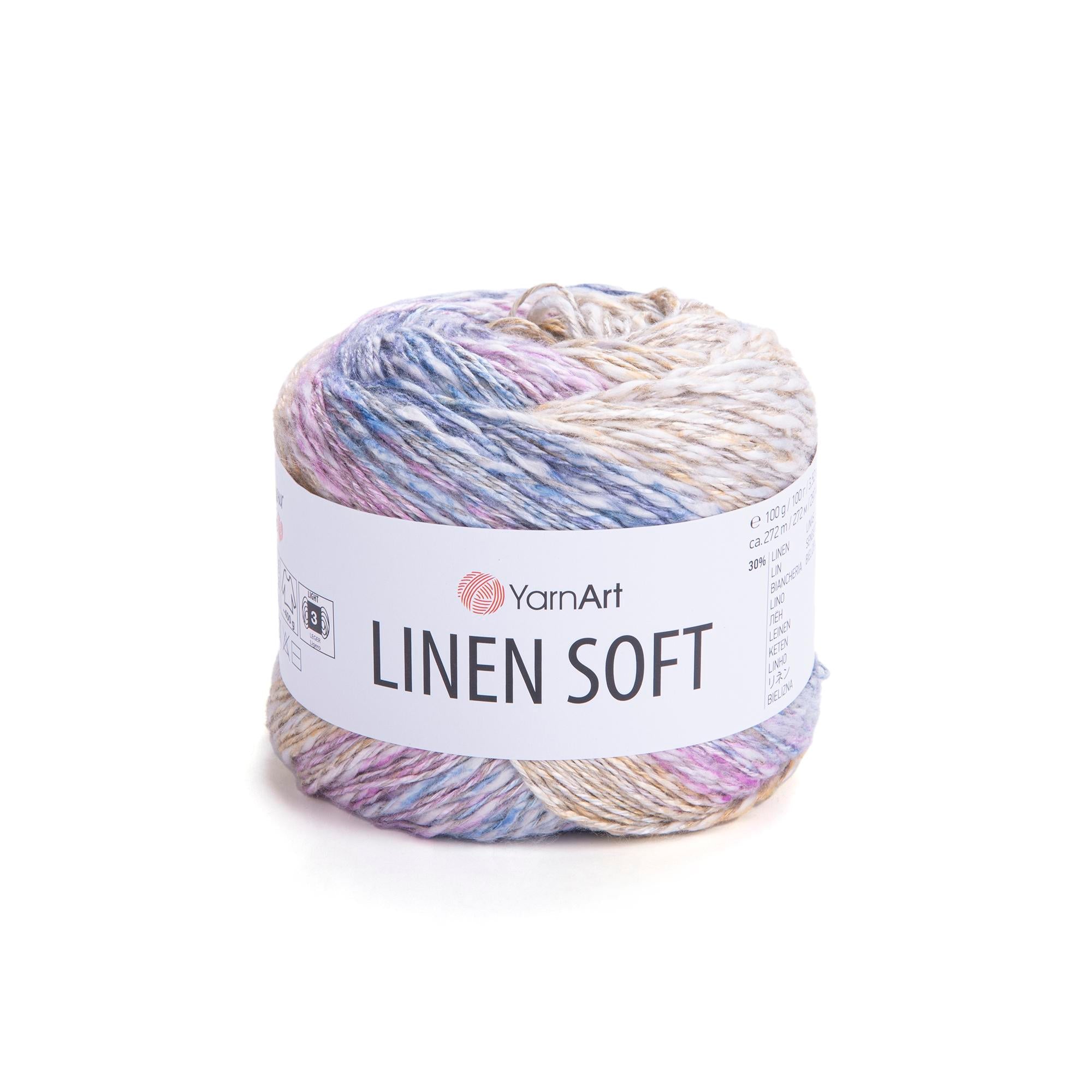 Yarn Art Linen Soft / 100g Double Knit 30% Linen - 36% Viscose - 34% Cotton