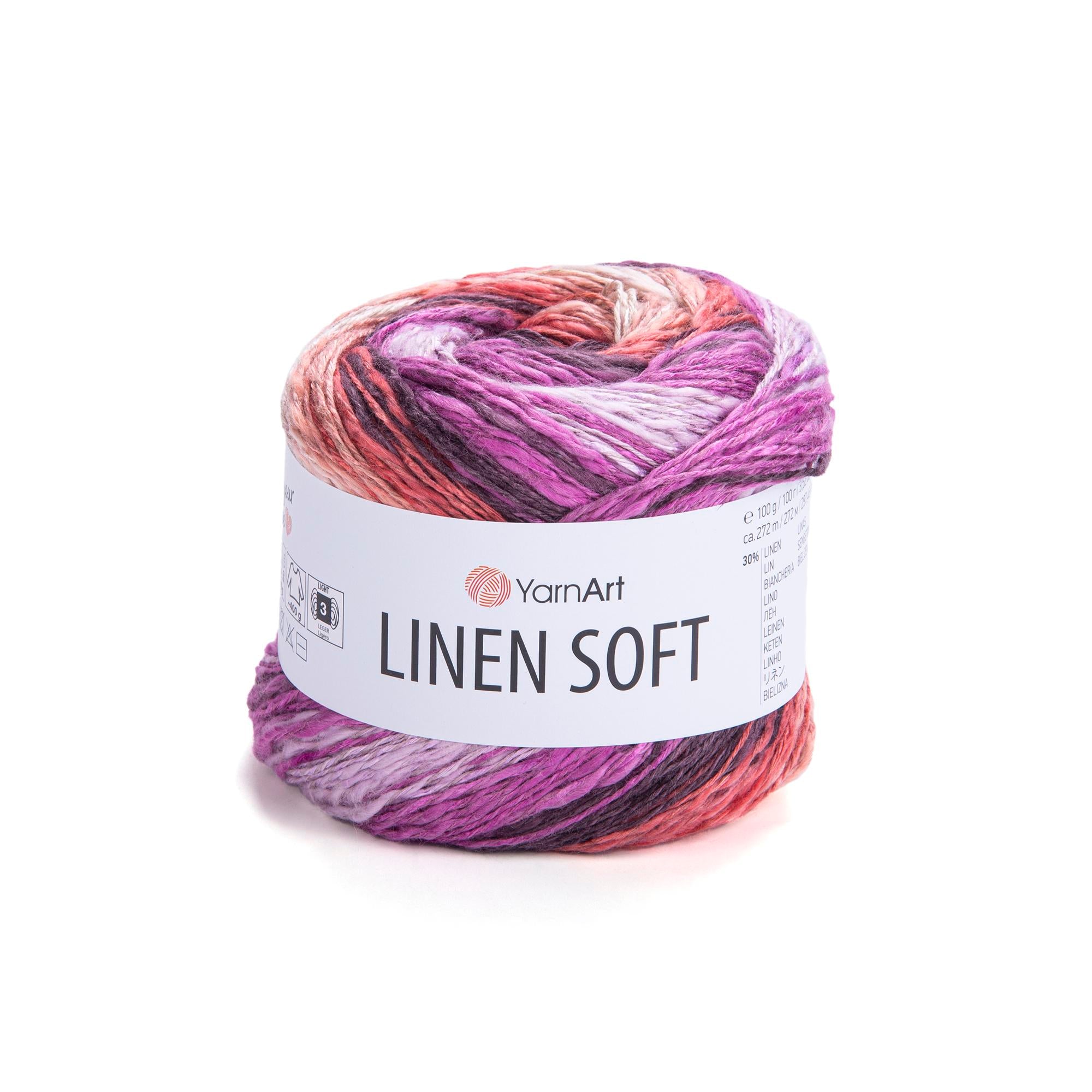 Yarn Art Linen Soft / 100g Double Knit 30% Linen - 36% Viscose - 34% Cotton