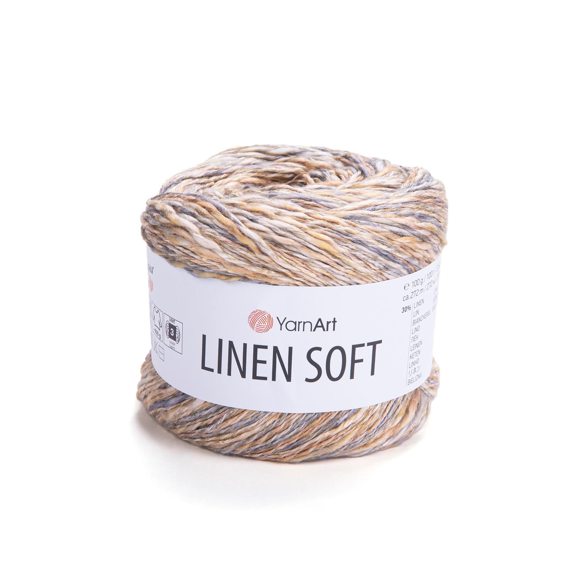 Yarn Art Linen Soft / 100g Double Knit 30% Linen - 36% Viscose - 34% Cotton