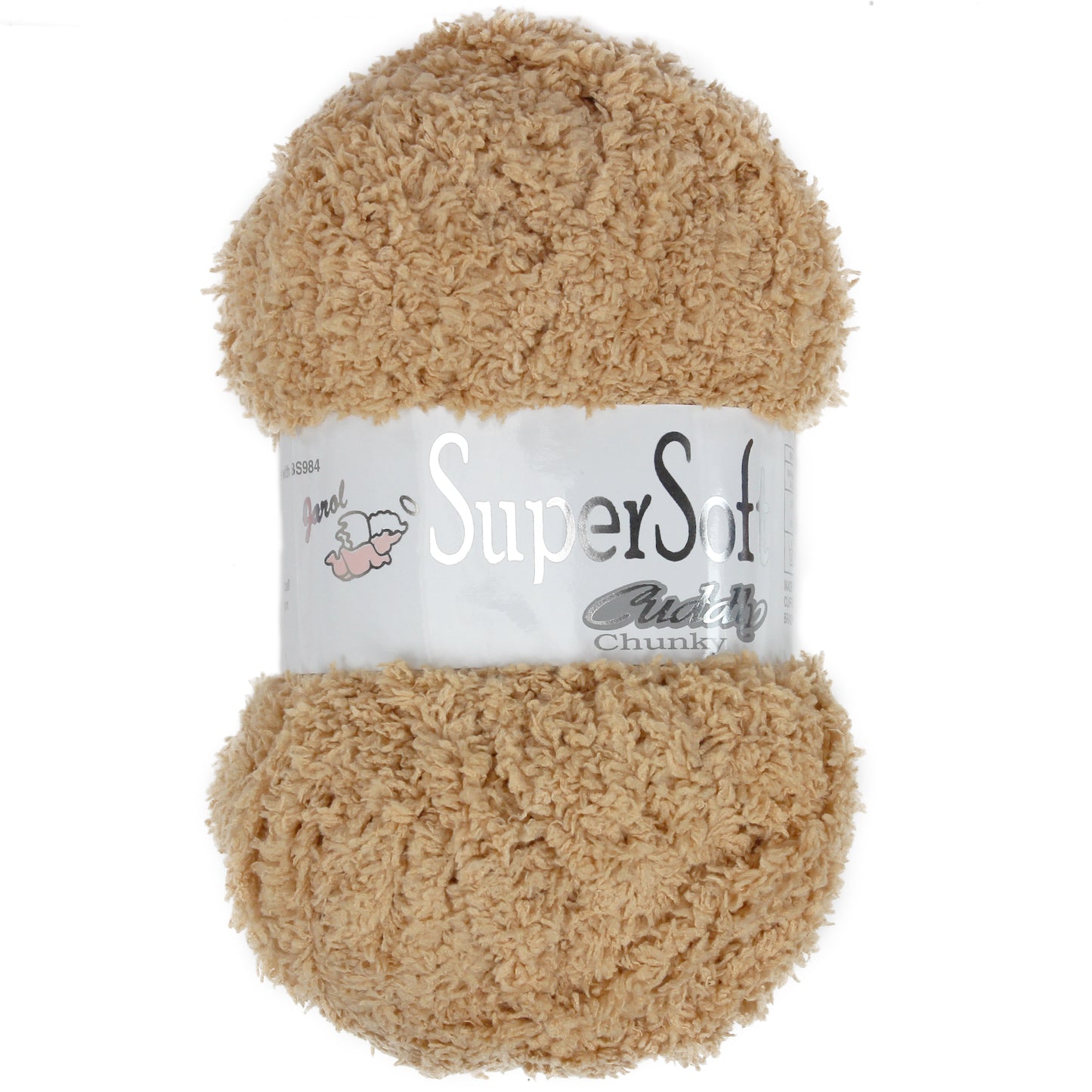 Woolcraft / Jarol SUPERSOFT CUDDLY Knitting Yarn / Wool - 100g - Fudge