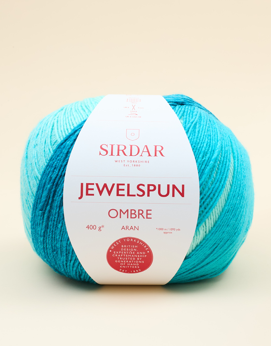 SIRDAR JEWELSPUN OMBRE ARAN - 400G - 1000m - 100% Acrylic