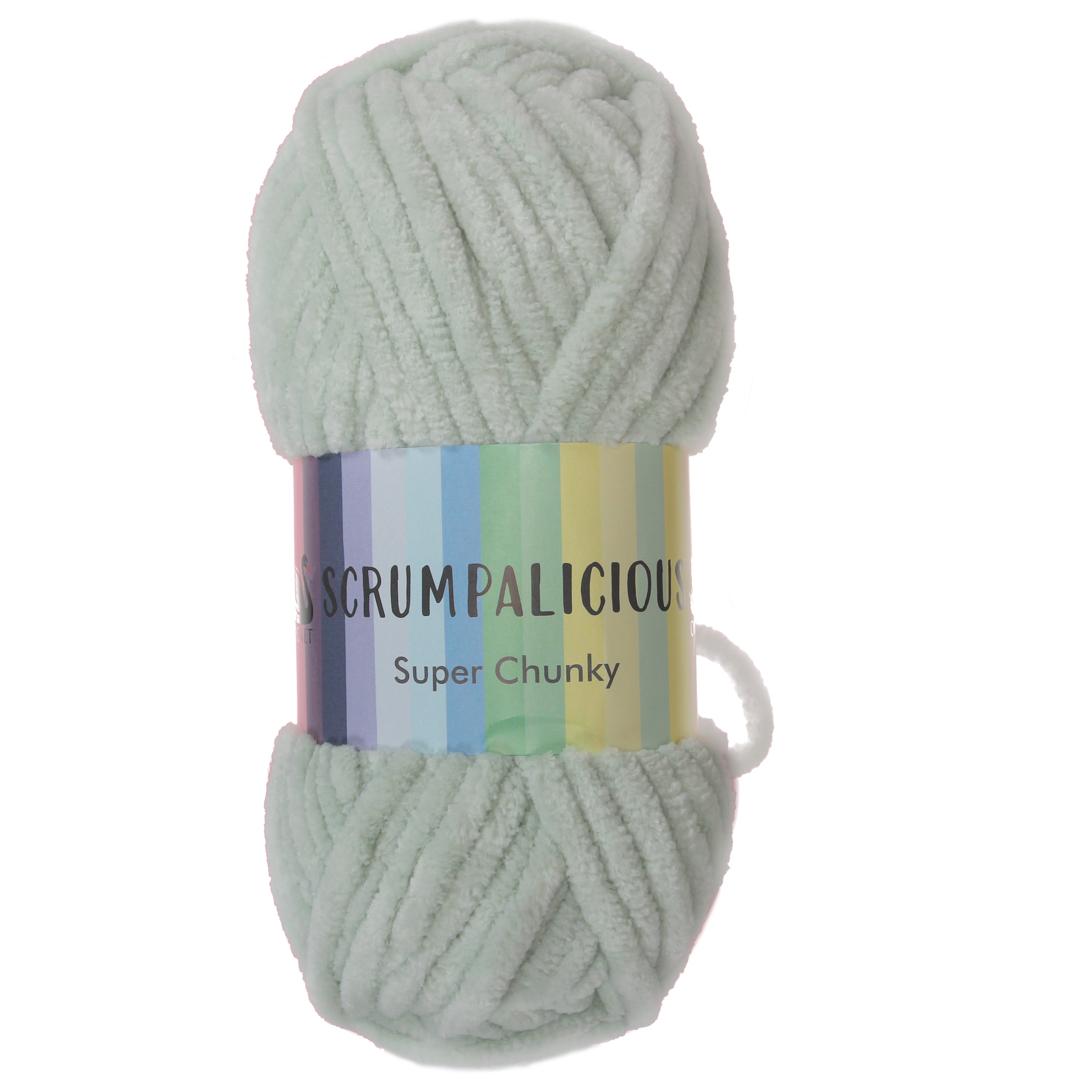 Cygnet SCRUMPALICIOUS Super Chunky Chenille Yarn - 200g Ball - Pebble Grey