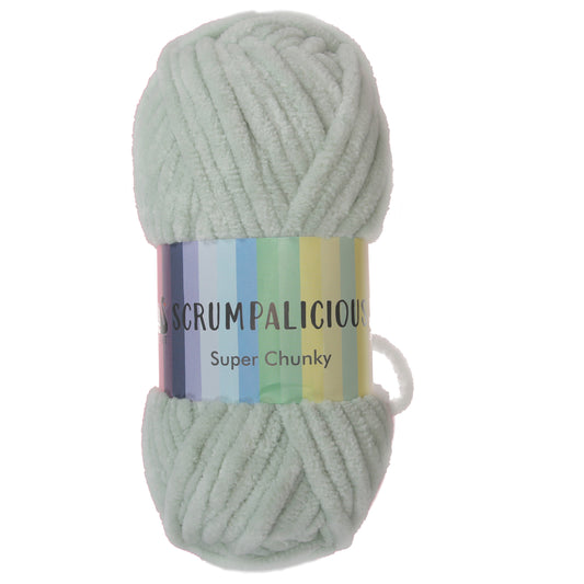 Cygnet SCRUMPALICIOUS Super Chunky Chenille Yarn - 200g Ball - Pebble Grey