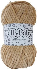 Cygnet JELLYBABY Supersoft Chenille Chunky Knitting Crochet / Yarn - 100g Ball - Teddy