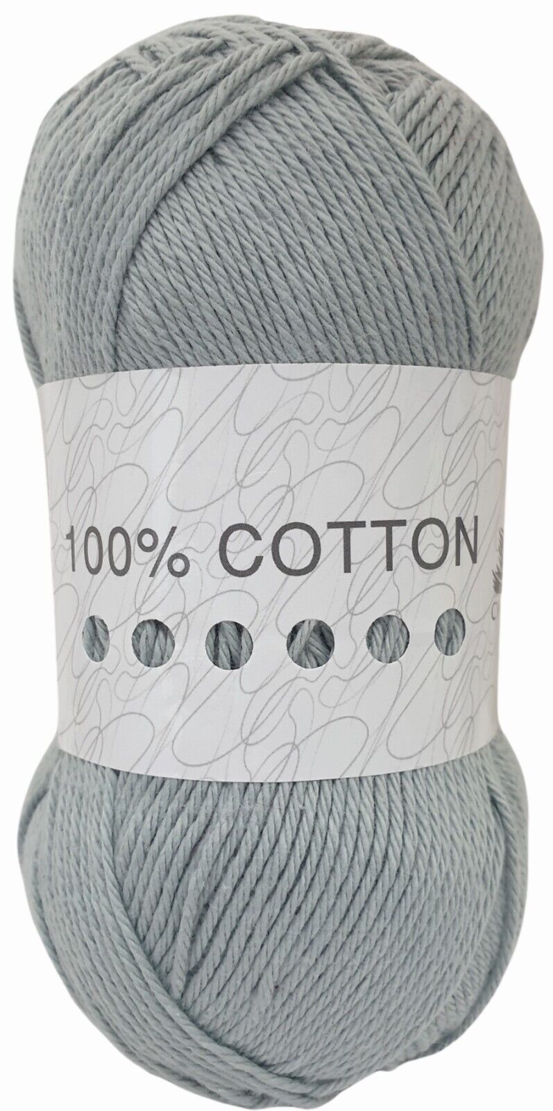 Cygnet 100% COTTON DK Knitting Yarn / Wool - 100g Double Knit Ball - Pearl Grey