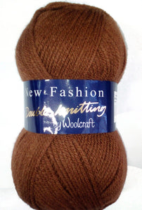 Woolcraft NEW FASHION DK Knitting Yarn Chestnut - 1011