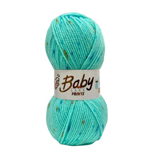 Woolcraft BABY SPOT PRINTS Knitting Yarn / Wool - 100g Ball - Spearmint