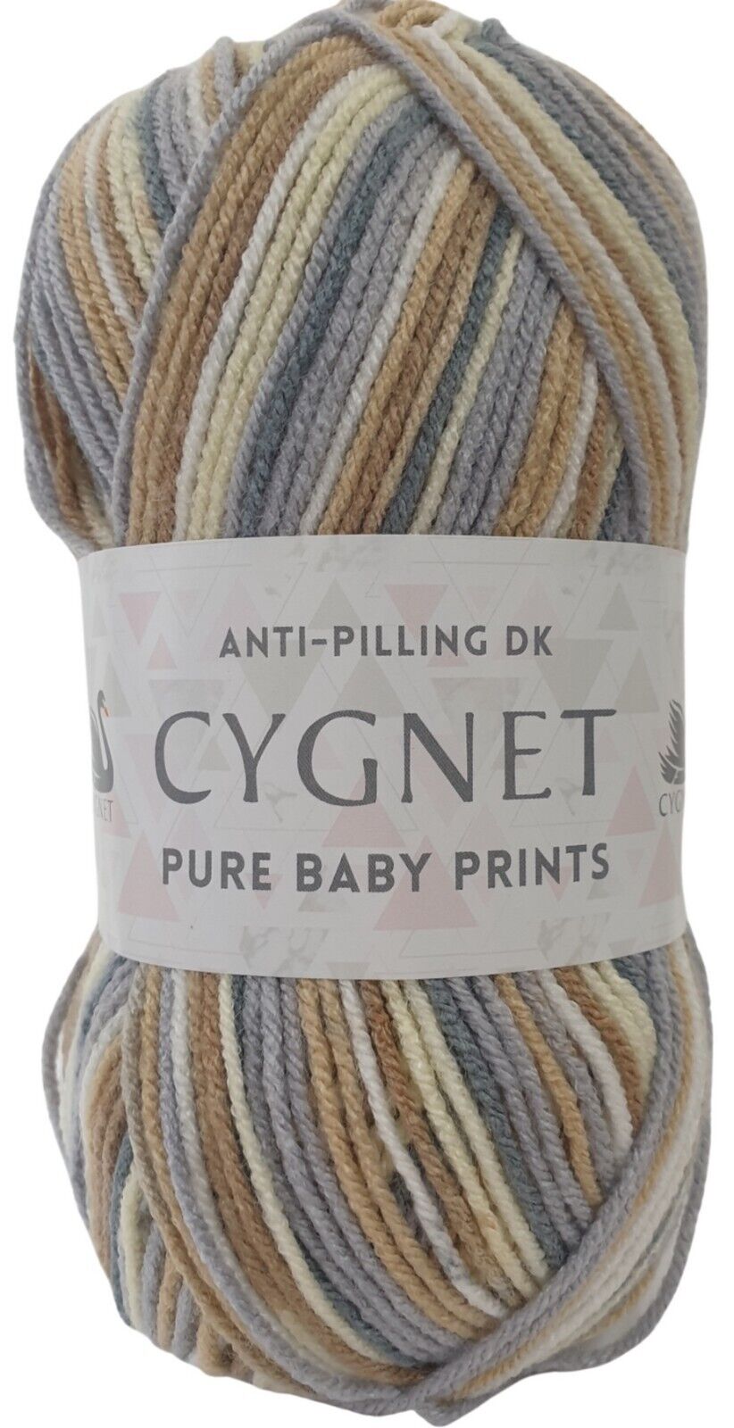 Cygnet PURE BABY PRINTS DK Knitting Yarn / Wool - 100g - Toffee Rose