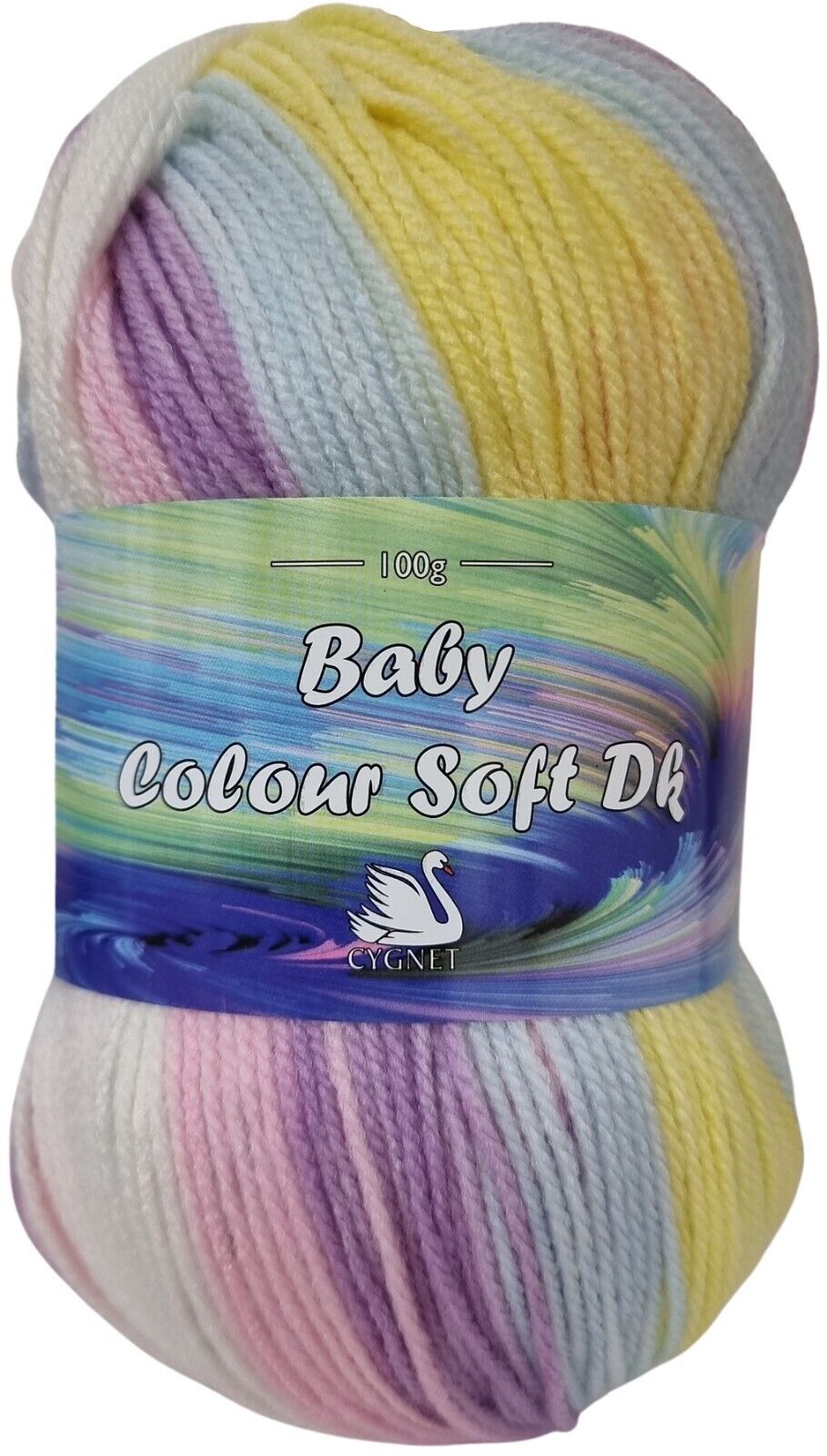 Cygnet BABY COLOUR SOFT DK Knitting Yarn / Wool - 100g - Pink Lemonade