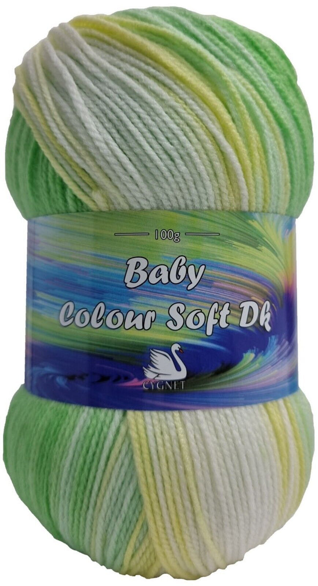 Cygnet BABY COLOUR SOFT DK Knitting Yarn / Wool - 100g - Whirly Pop ...