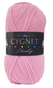 Cygnet CHUNKY Knitting Yarn / Wool - 100g Chunky Knit Ball - Baby Pink
