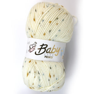 Woolcraft BABY SPOT PRINTS Knitting Yarn / Wool - 100g Ball - Speckle