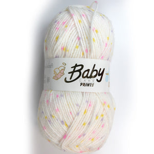 Woolcraft BABY SPOT PRINTS Knitting Yarn / Wool - 100g Ball - Tutti Fruity