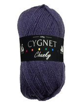 Cygnet CHUNKY Knitting Yarn / Wool - 100g Chunky Knit Ball - Blackberry