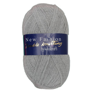 Woolcraft NEW FASHION DK Knitting Silver - 1000