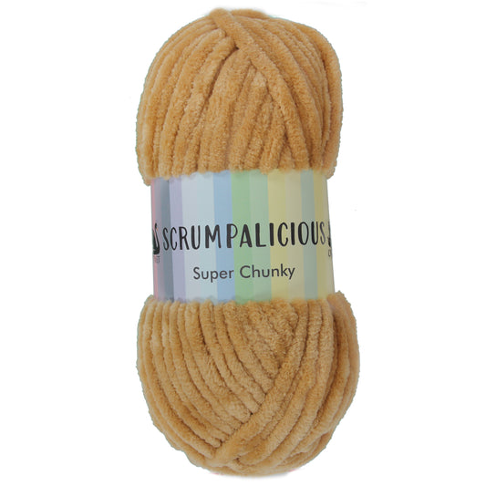 Cygnet SCRUMPALICIOUS Super Chunky Chenille Yarn - 200g Ball - Teddy