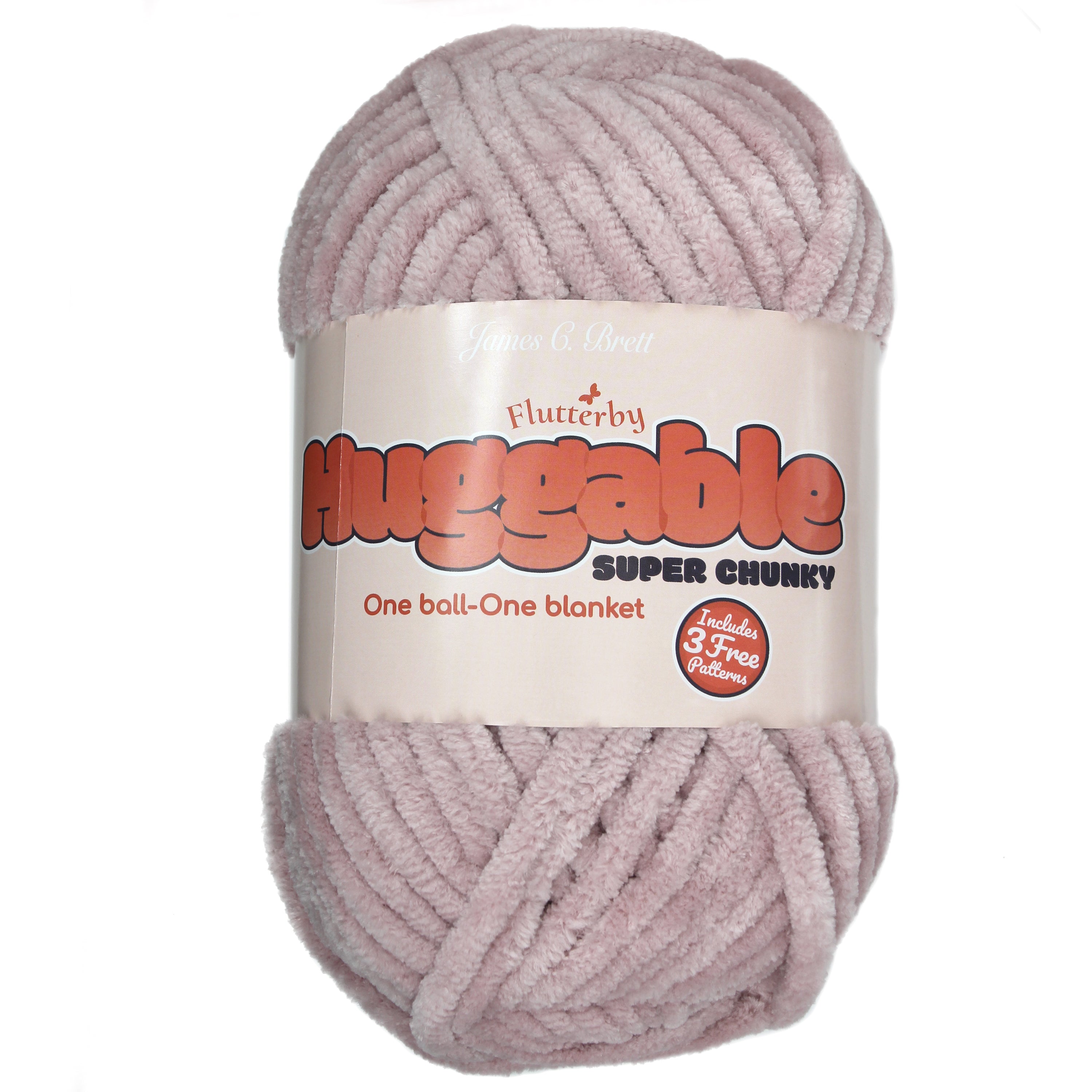 James C. Brett HUGGABLE Chenille Super Chunky: UG03 Rose