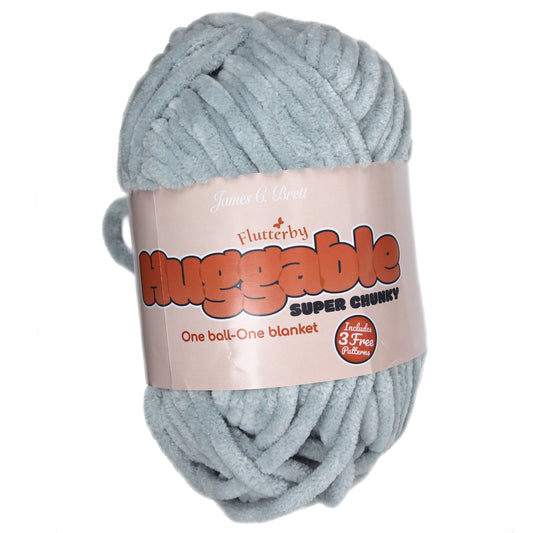 James C. Brett HUGGABLE Chenille Super Chunky: UG07 Grey