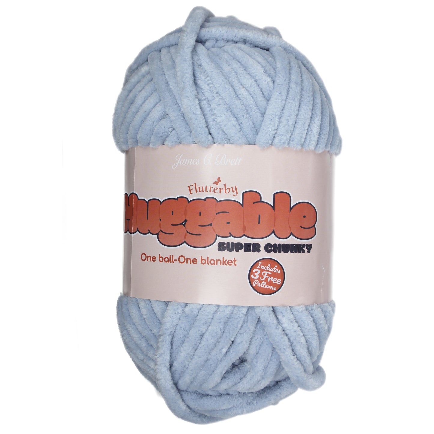 James C. Brett HUGGABLE Chenille Super Chunky: UG05 Blue Grey